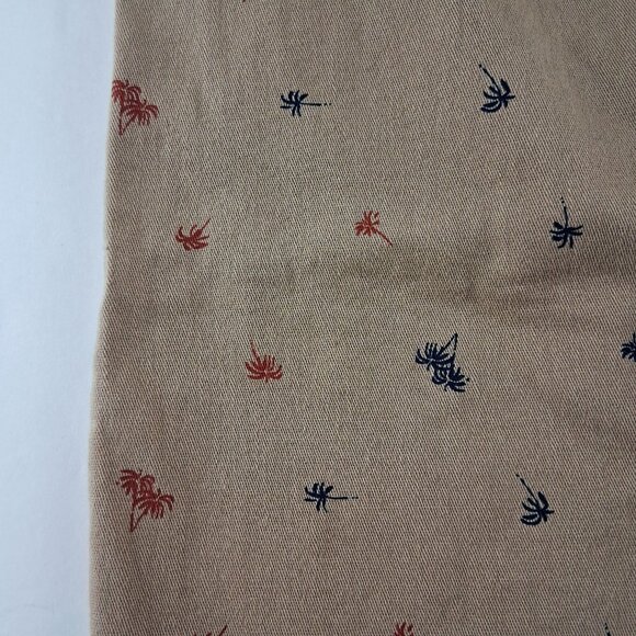 Jachs New York Bleecker Chino Shorts Men's Size 30 Dark Khaki Palm Trees Twill - Picture 5 of 8